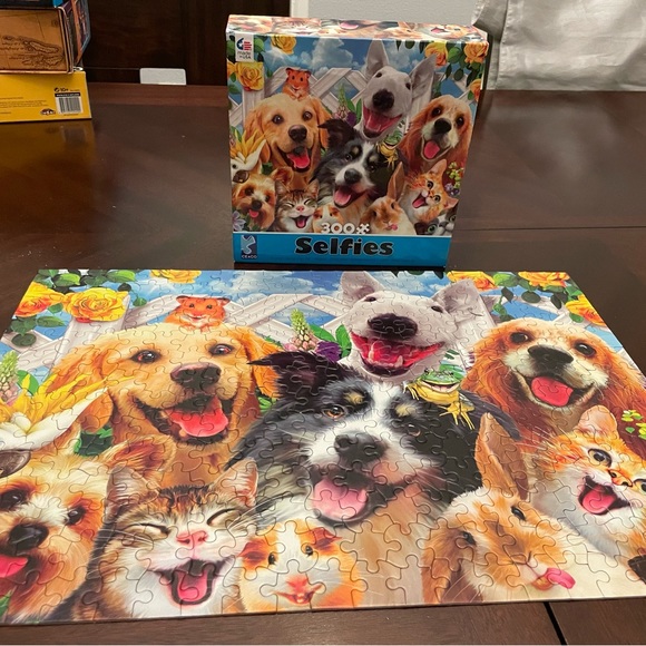 EUC Dogs and Cats Puzzle Ceaco 300 Piece Jigsaw Puzzle Pet Selfies 19" x 13" - Picture 5 of 8